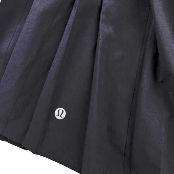 Lululemon Sz 10 Side-Pleat High-Rise Tennis Black Skirt - Picture 6 of 10